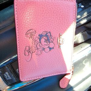 Coach mickey mouse keychain coin purse